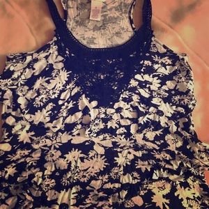 Black and white blouse